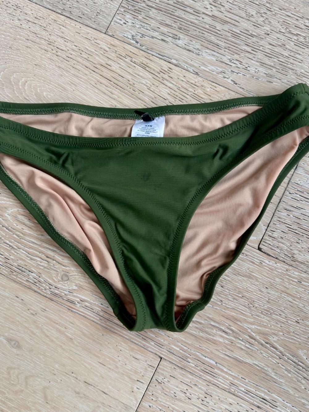 J CREW Crop Halter Bikini, Safari (Olive) S top, XS Bottom - Picture 6 of 8